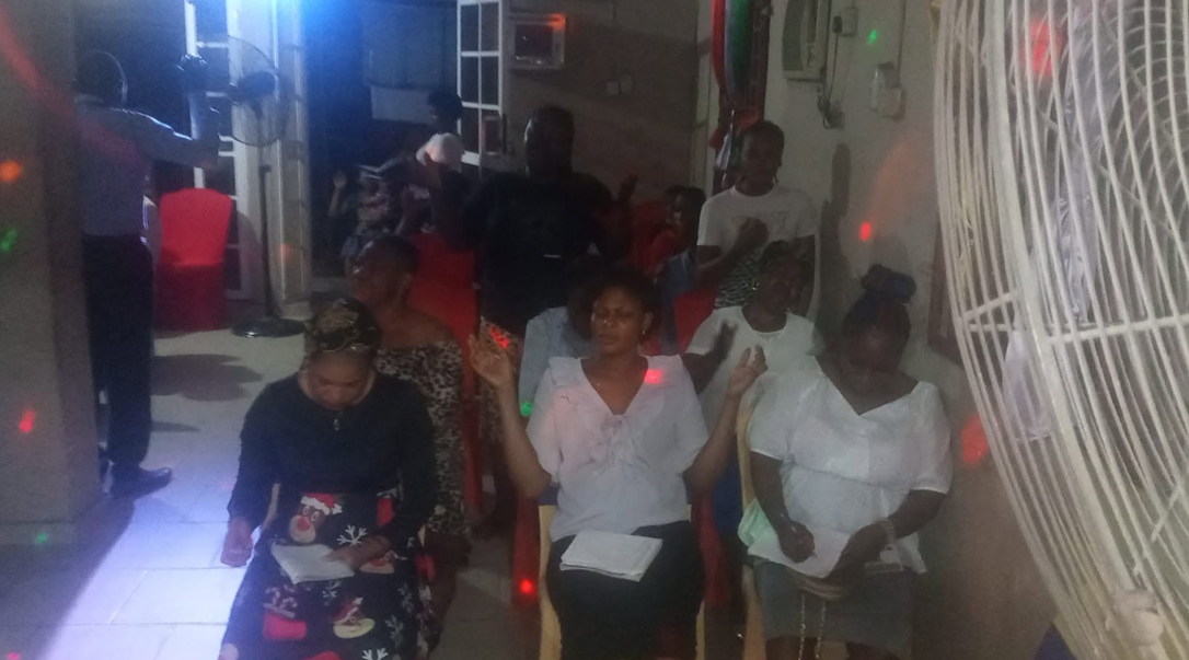 Prayer gathering at The Blessed People of God Church